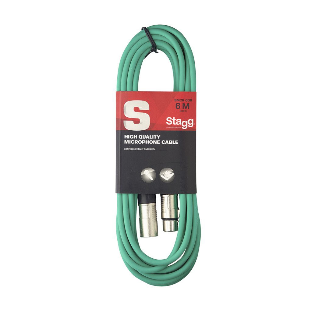 Stagg SMC6 CGR - kabel mikrofonowy 6m Stagg SMC6 CGR - kabel mikrofonowy 6m