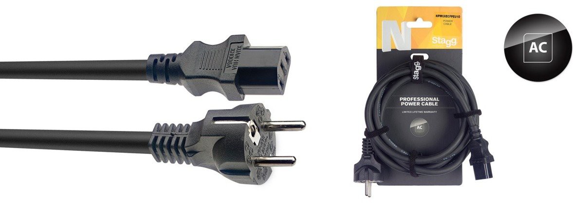 Stagg NPW1,5IECFPEU10 - kabel zasilający Stagg NPW1,5IECFPEU10 - kabel zasilający
