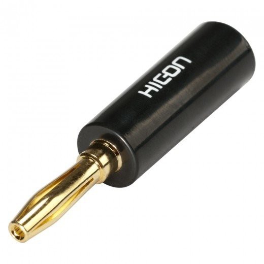 Hicon Banana HI-BM01-BLK - wtyk bananowy Hicon Banana HI-BM01-BLK - wtyk bananowy