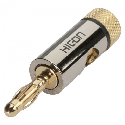 Hicon Banana HI-BM06-BLK - wtyk bananowy z zaciskiem Hicon Banana HI-BM06-BLK - wtyk bananowy z zaciskiem