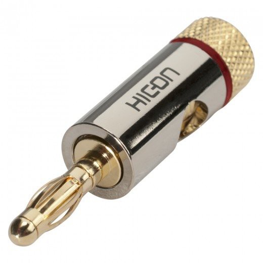 Hicon Banana HI-BM06-RED - wtyk bananowy z zaciskiem Hicon Banana HI-BM06-RED - wtyk bananowy z zaciskiem
