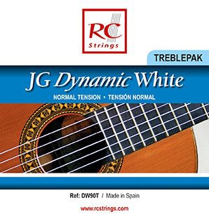 Royal Classics DW90T JG Dynamic White Treblepak - Wysokie struny do gitary klasycznej