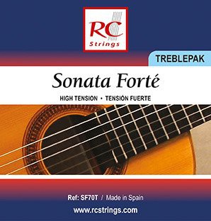 Royal Classics SF70T Sonata Forté Treblepak - Wysokie struny do gitary klasycznej
