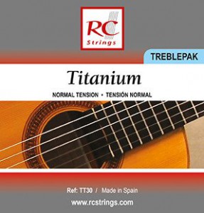 Royal Classics TT30 Titanium Treblepak - Wysokie struny do gitary klasycznej