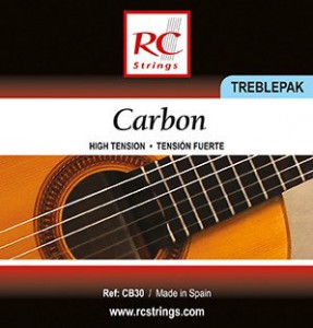 Royal Classics CB30 Carbon Treblepak - Wysokie struny do gitary klasycznej