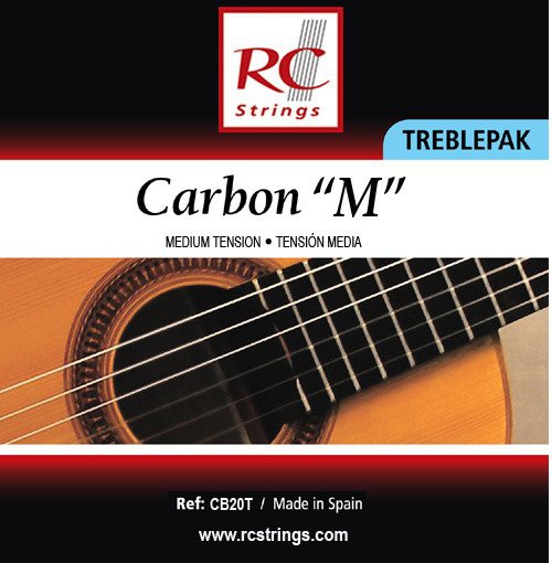 Royal Classics CB20M Carbon 'M' Treblepak - Wysokie struny do gitary klasycznej Royal Classics CB20M Carbon 'M' Treblepak - Wysokie struny do gitary klasycznej