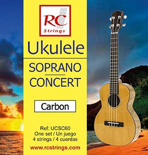 Royal Classics UCSC60 Ukulele Soprano-Concert set. Carbon - Struny do Ukulele