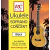 Royal Classics UBSC80 Ukulele Soprano-Concert set. Black - Struny do Ukulele