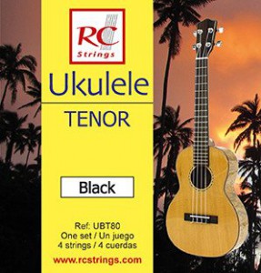Royal Classics UBT80 Ukulele Tenor set. Black - Struny do Ukulele