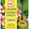 Royal Classics UKSC40 Ukulele Soprano-Concert set. Clear Nylon - Struny do Ukulele