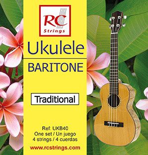 Royal Classics UKB40 Ukulele Baritone set. Clear Nylon - Struny do Ukulele