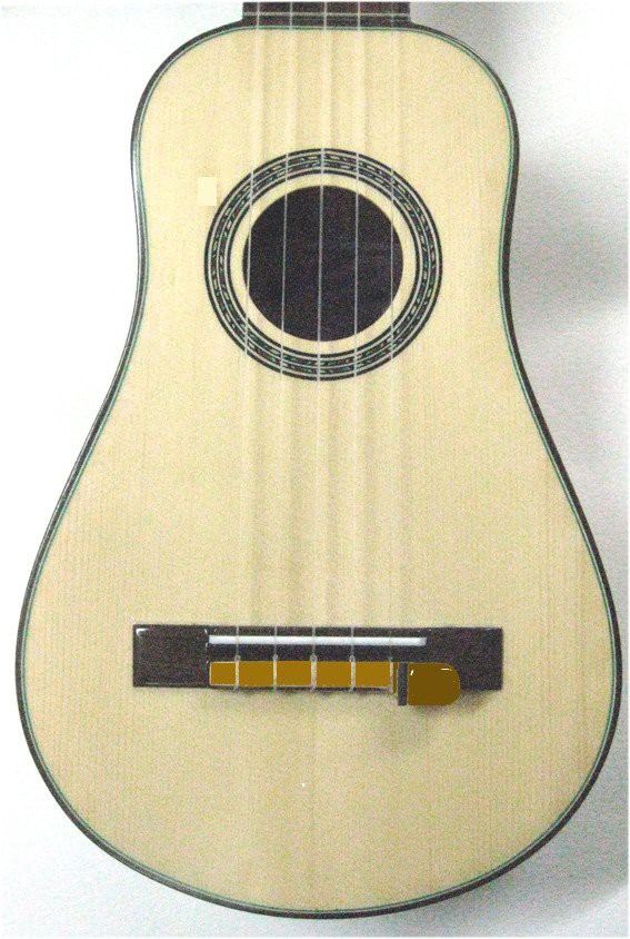 Royal Classics AMB10C "Bridge micro" dla Ukulele (kolor drewna/wood) - Przystawka do ukulele