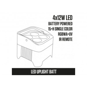 Fractal LED UPLIGHT BATT 4x12W - reflektor