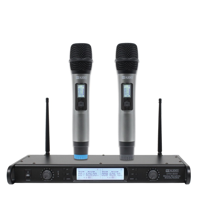 W Audio DTM 600H Twin Handheld Diversity System (606.0Mhz-614.0Mhz) - mikrofon bezprzewodowy,