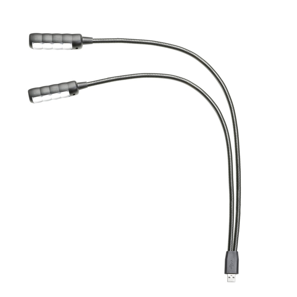Adam Hall Stands SLED 2 ULTRA USB - LED Dual Gooseneck Lamp With USB Connector Adam Hall Stands SLED 2 ULTRA USB - LED Dual Gooseneck Lamp With USB Connector