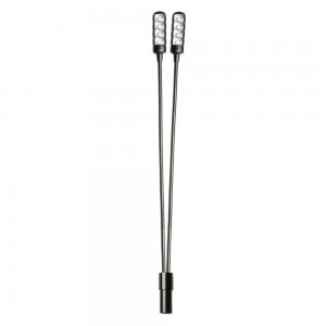 Adam Hall Stands LED 2 ULTRA XLR 3 - 3-pin XLR Gooseneck Light with 8 COB LEDs