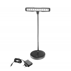 Adam Hall Stands SLED PL 10 B - Lampka LED do pianina wyposażona w 10 diod LED  