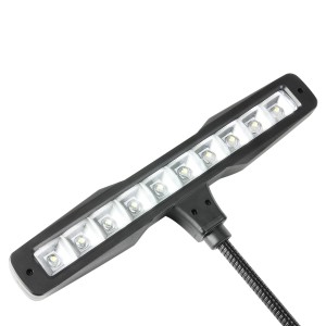 Adam Hall Stands SLED PL 10 B - Lampka LED do pianina wyposażona w 10 diod LED  