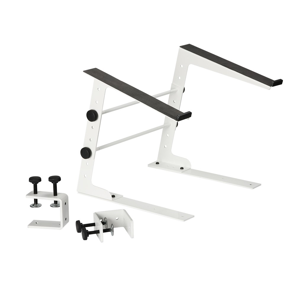 Adam Hall Stands SLT 001 W - Stojak na laptopa z zaciskiem, biały Adam Hall Stands SLT 001 W - Stojak na laptopa z zaciskiem, biały