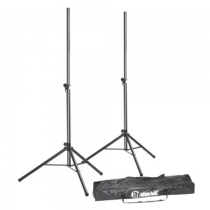 Adam Hall Stands SPS 023 SET - Zestaw: 2 stojaki głośnikowe z torbą 