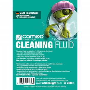Cameo CLEANING FLUID 0.25 L - Specjalny płyn do czyszczenia wytwornic mgły, 250 ml  
