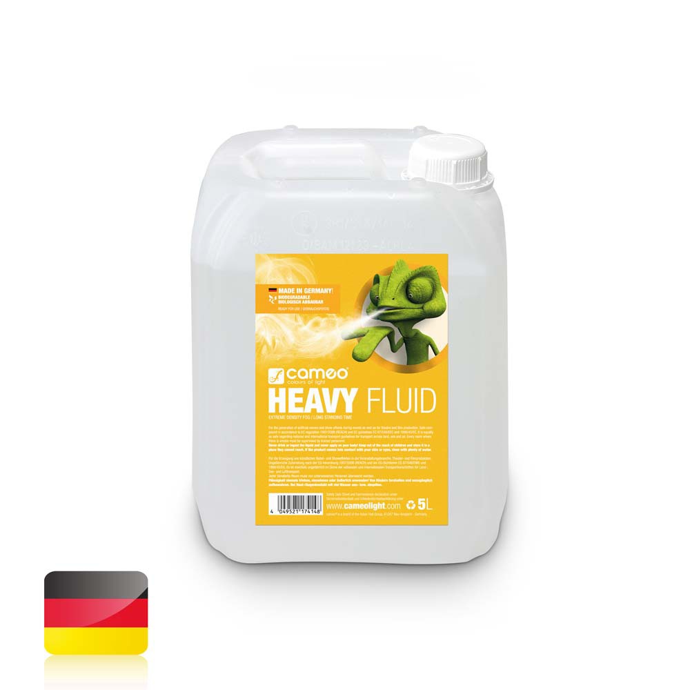Cameo HEAVY FLUID 5L - Płyn do wytwarzania mgły o dużej gęstości i bardzo długiej trwałości, 5l Cameo HEAVY FLUID 5L - Płyn do wytwarzania mgły o dużej gęstości i bardzo długiej trwałości, 5l