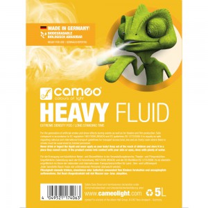 Cameo HEAVY FLUID 5L - Płyn do wytwarzania mgły o dużej gęstości i bardzo długiej trwałości, 5l  