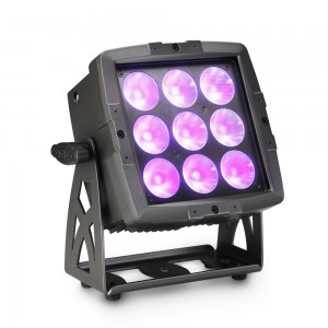 Cameo FLAT PRO FLOOD 600 IP65 - Płaska lampa PAR do użytku zewnętrznego z 9 x 12 W RGBWA + UV LED 6 w 1  