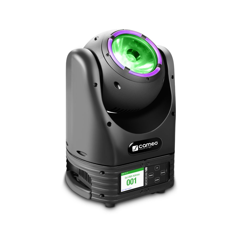 Cameo MOVO BEAM 100 - Beam Moving Head z pierścieniem LED i nieograniczonym obrotem głowicy Cameo MOVO BEAM 100 - Beam Moving Head z pierścieniem LED i nieograniczonym obrotem głowicy