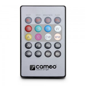 Cameo FLAT PAR CAN REMOTE - Pilot na podczerwień do lampy PAR FLAT PAR CAN  