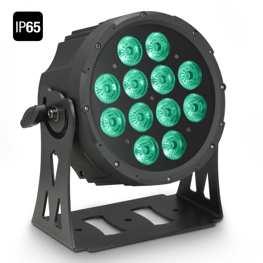 Cameo FLAT PRO 12 IP65 - Lampa PAR 12 x 10 W FLAT LED RGBWA Outdoor w czarnej obudowie  