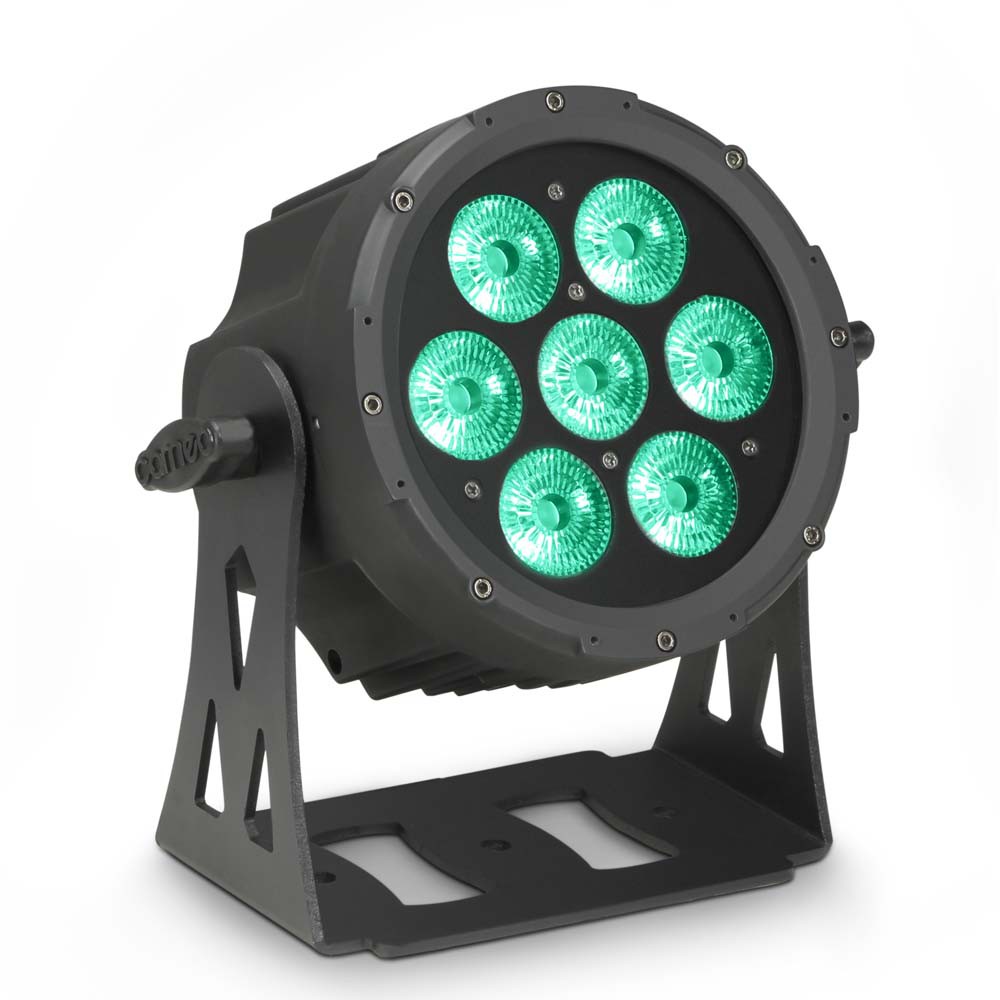 Cameo FLAT PRO 7 - Lampa PAR 7 x 10 W FLAT LED RGBWA w czarnej obudowie Cameo FLAT PRO 7 - Lampa PAR 7 x 10 W FLAT LED RGBWA w czarnej obudowie