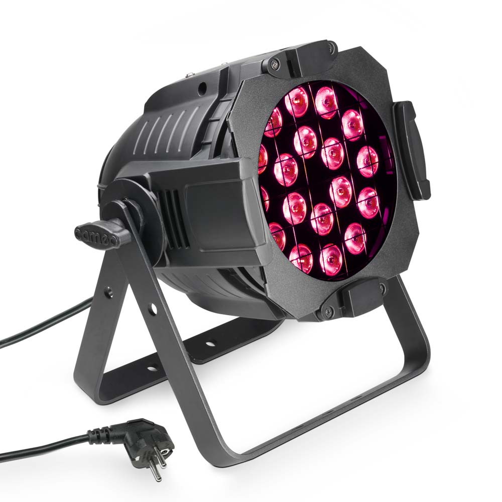 Cameo Studio PAR 64 CAN TRI 3W - Lampa PAR 18 x 3 W TRI Colour LED RGB w czarnej obudowie Cameo Studio PAR 64 CAN TRI 3W - Lampa PAR 18 x 3 W TRI Colour LED RGB w czarnej obudowie
