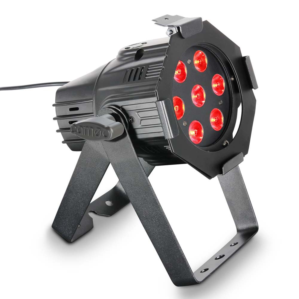 Cameo Studio Mini PAR Q 8W - Lampa PAR 7 x 8 W Quad Colour LED RGBW w czarnej obudowie Cameo Studio Mini PAR Q 8W - Lampa PAR 7 x 8 W Quad Colour LED RGBW w czarnej obudowie