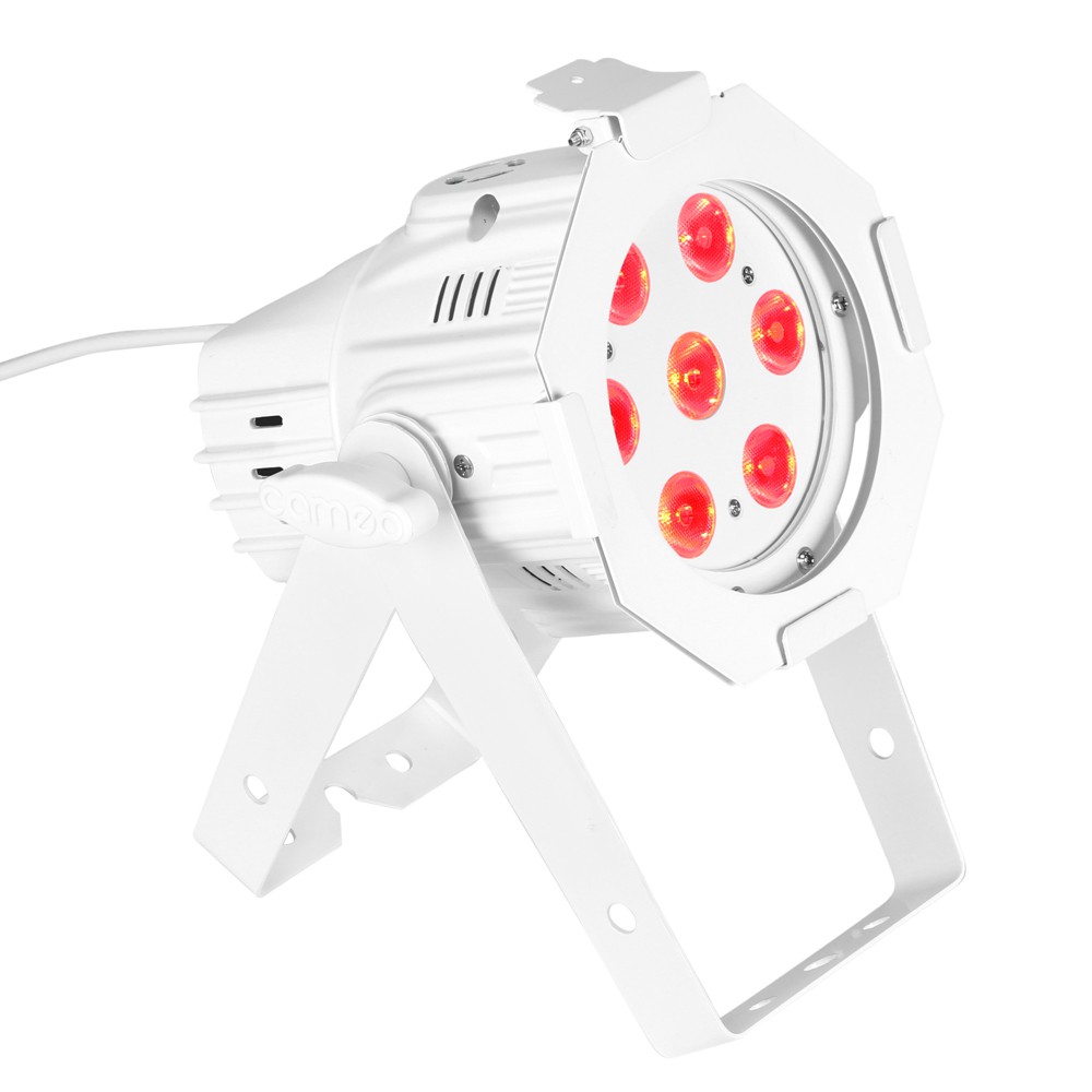 Cameo Studio Mini PAR Q 8WWH - Lampa PAR 7 x 8 W Quad Colour LED RGBW w białej obudowie Cameo Studio Mini PAR Q 8WWH - Lampa PAR 7 x 8 W Quad Colour LED RGBW w białej obudowie