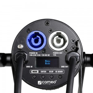 Cameo Q-Spot 15 RGBW - Kompaktowa lampa PAR LED RGBW typu Spot 15 W w czarnym kolorze  