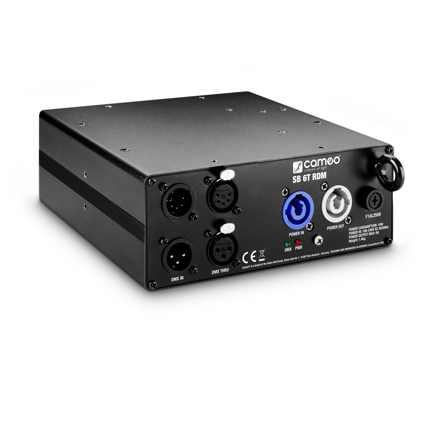 Cameo SB 6 T RDM - 6-Output DMX/RDM Splitter/Booster with 3 and 5-Pin Connectors Cameo SB 6 T RDM - 6-Output DMX/RDM Splitter/Booster with 3 and 5-Pin Connectors