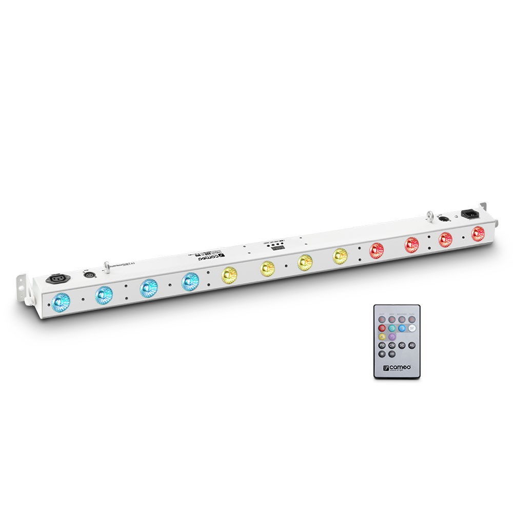 Cameo TRIBAR 200 IR WH - Listwa świetlna 12 x TRI LED 3 W w białej obudowie z pilotem zdalnego sterowania na podczerwień Cameo TRIBAR 200 IR WH - Listwa świetlna 12 x TRI LED 3 W w białej obudowie z pilotem zdalnego sterowania na podczerwień