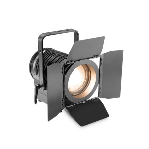 Cameo TS 100 WW - Theatre Spotlight with Fresnel Lens and 100 Watt Warm White LED in Black Housing