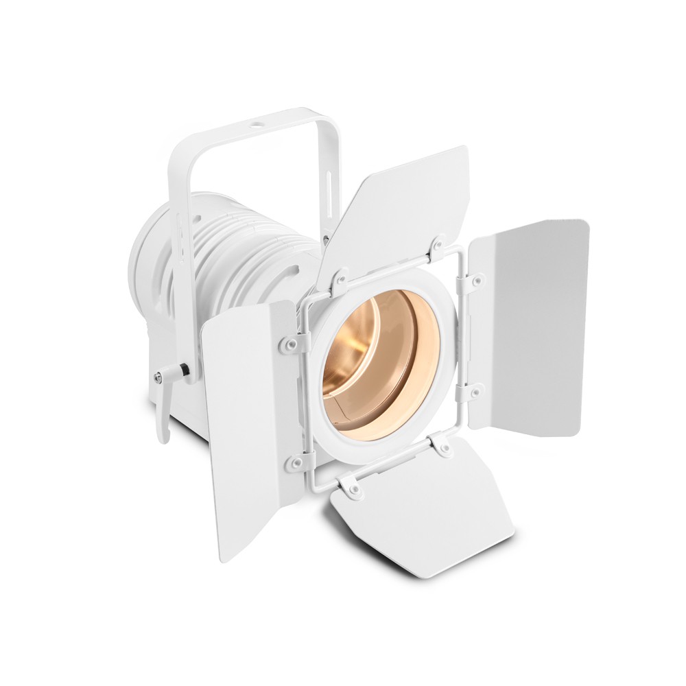 Cameo TS 40 WW WH - Theatre spotlight with PC lens and 40 watt warm white LED in white housing Cameo TS 40 WW WH - reflektor teatralny PC 40W biały