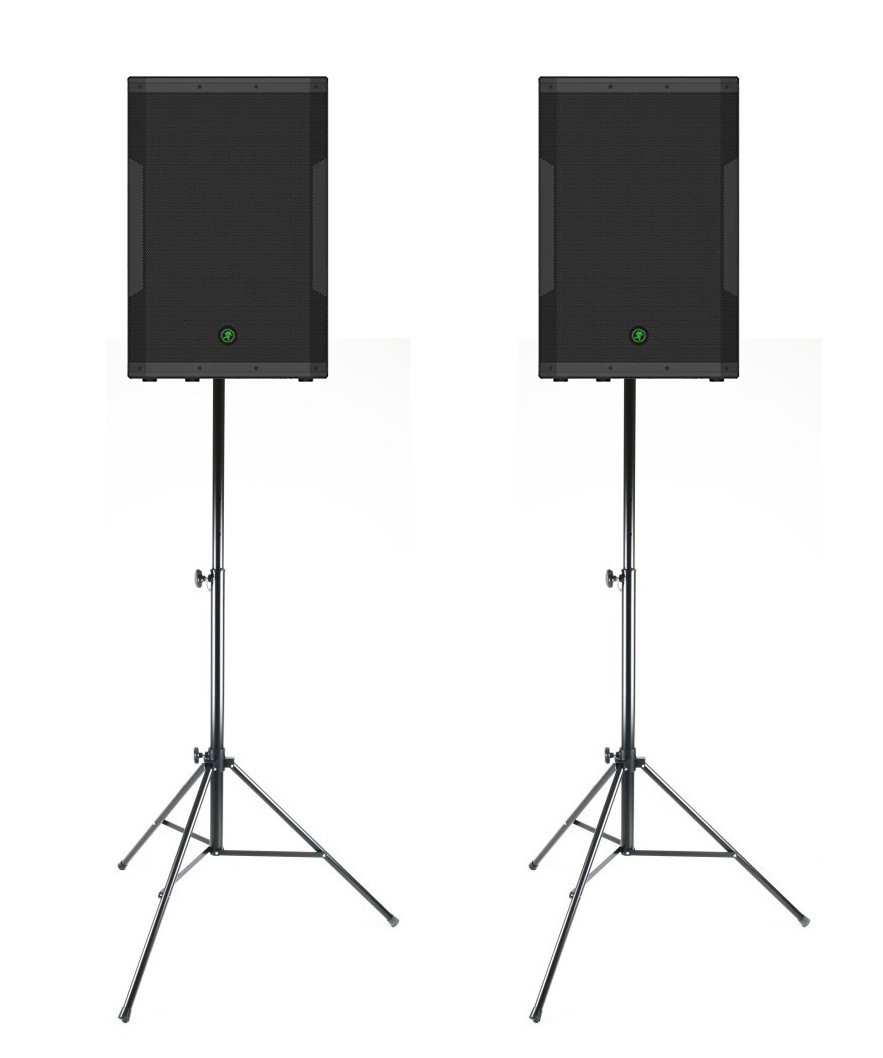 Mackie 2x SRM650 - kolumna szerokopasmowa aktywna + STATYWY