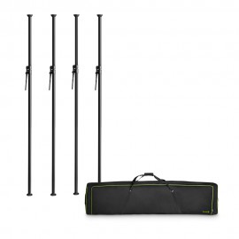 Gravity LS VP SET 1 - Vari-Pole Set of 4 Clamping Poles in Transport Bag