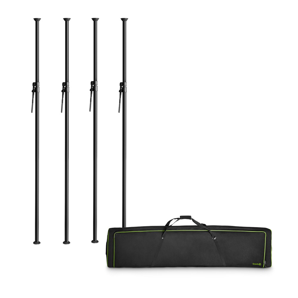 Gravity LS VP SET 1 - Vari-Pole Set of 4 Clamping Poles in Transport Bag