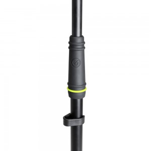 Gravity MS 4221 B - Statyw mikrofonowy, krótki, z trójnożną, składaną podstawą i dwupunktową regulacją wysięgnika  