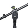 Gravity MS 4222 B - Short Microphone Stand with Folding Tripod Base and 2-Point Adjustment Telescoping Boom