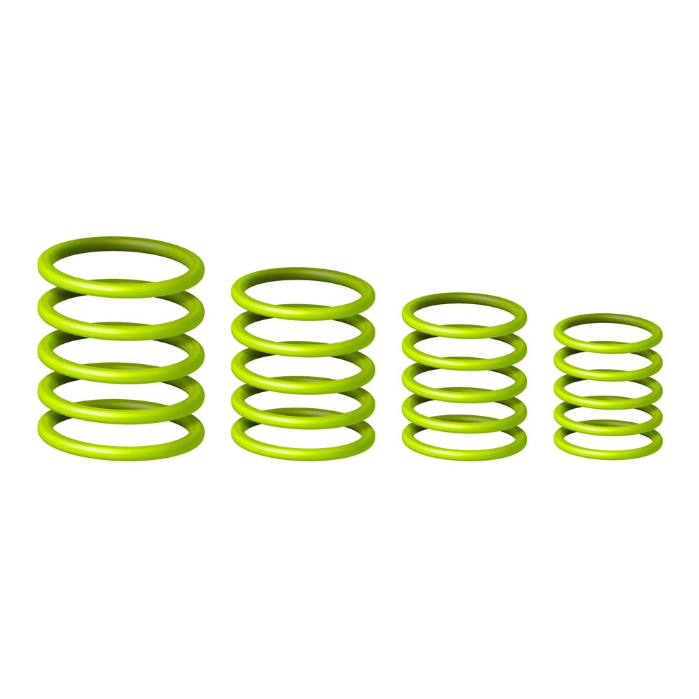 Gravity RP 5555 GRN 1 - Uniwersalny zestaw pierścieni Gravity, jaskrawozielony Gravity RP 5555 GRN 1 - Uniwersalny zestaw pierścieni Gravity, jaskrawozielony