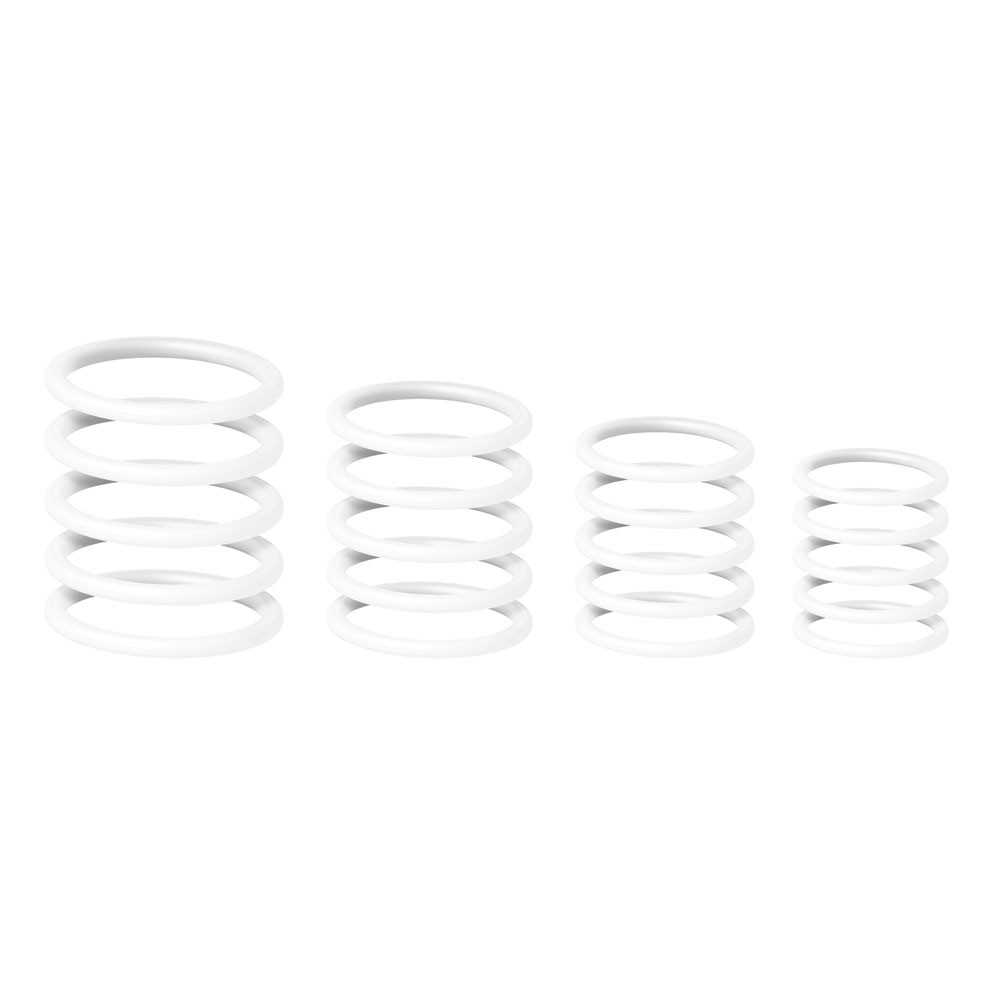 Gravity RP 5555 WHT 1 - Uniwersalny zestaw pierścieni Gravity, biały Gravity RP 5555 WHT 1 - Uniwersalny zestaw pierścieni Gravity, biały