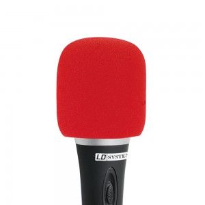 LD Systems D 913 RED - Osłona przeciwwietrzna do mikrofonu, czerwona  
