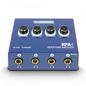 LD Systems HPA 4 - 4-kanałowy wzmacniacz słuchawkowy