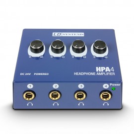 LD Systems HPA 4 - 4-kanałowy wzmacniacz słuchawkowy